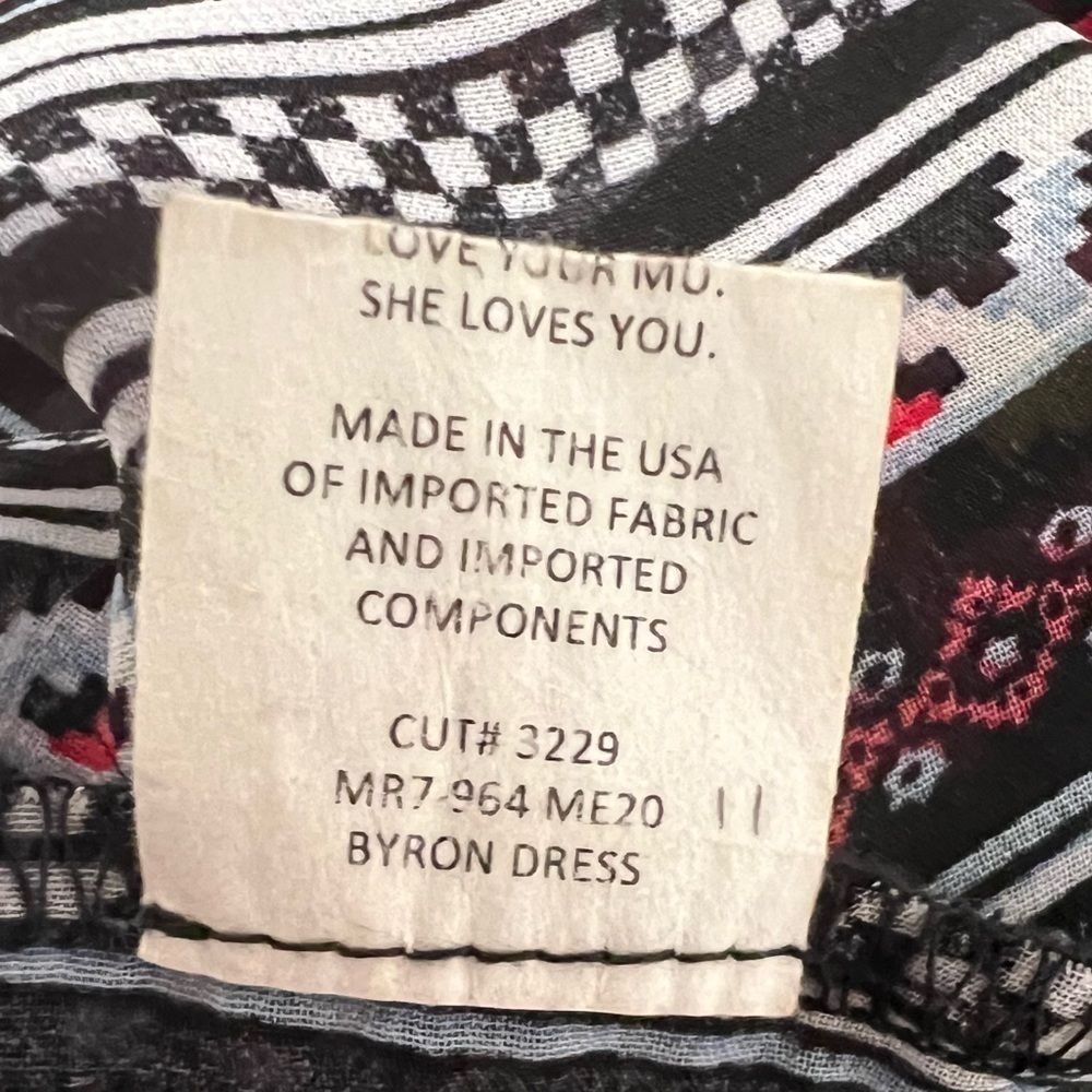Show Me Your Mumu Byron Mexicali Multi Print Mini Chiffon Dress Size Medium - Picture 12 of 12